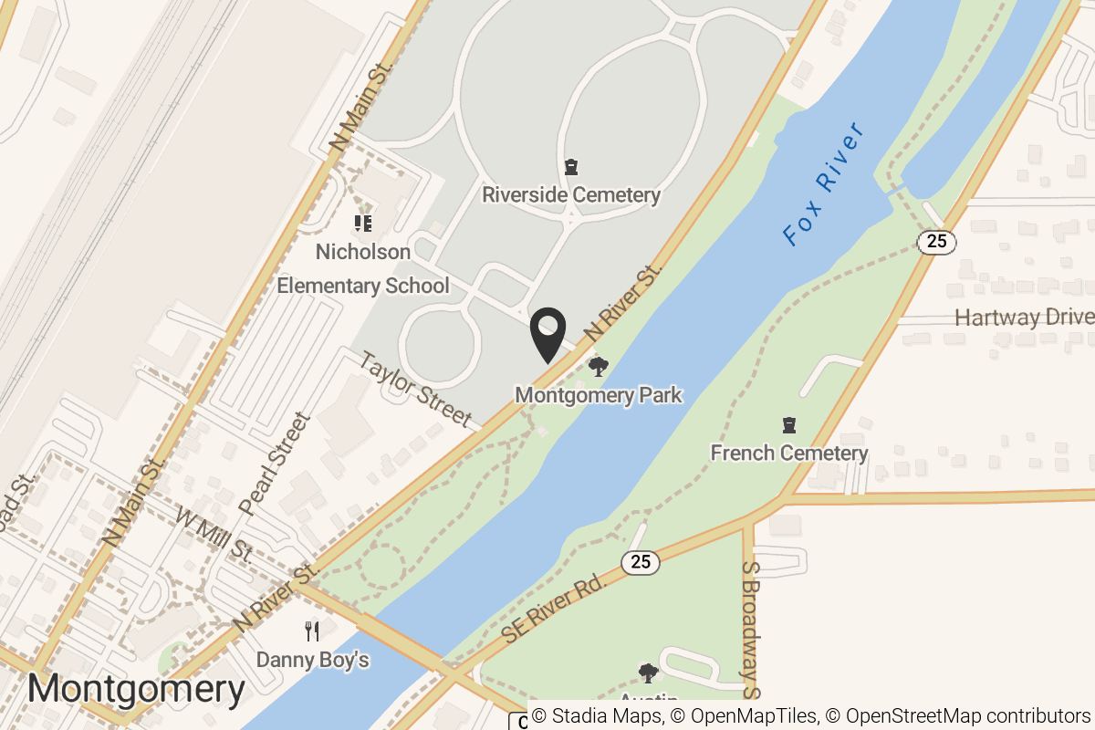 Map with location marker