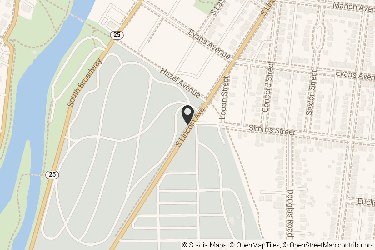 Map with location marker