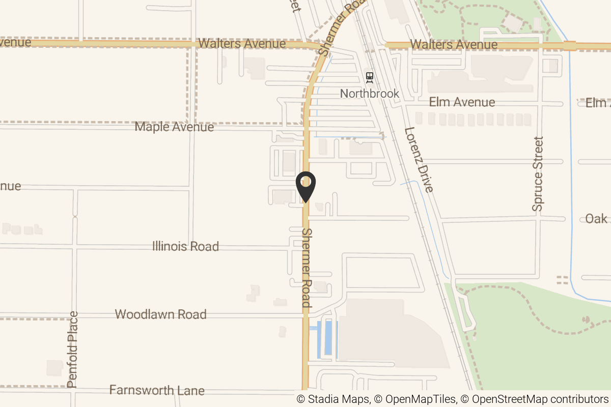 Map with location marker