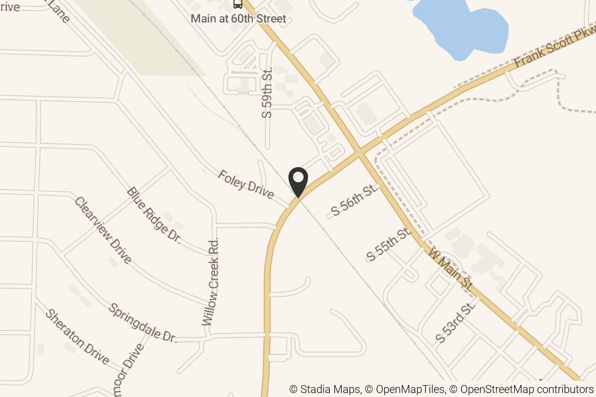 Map with location marker