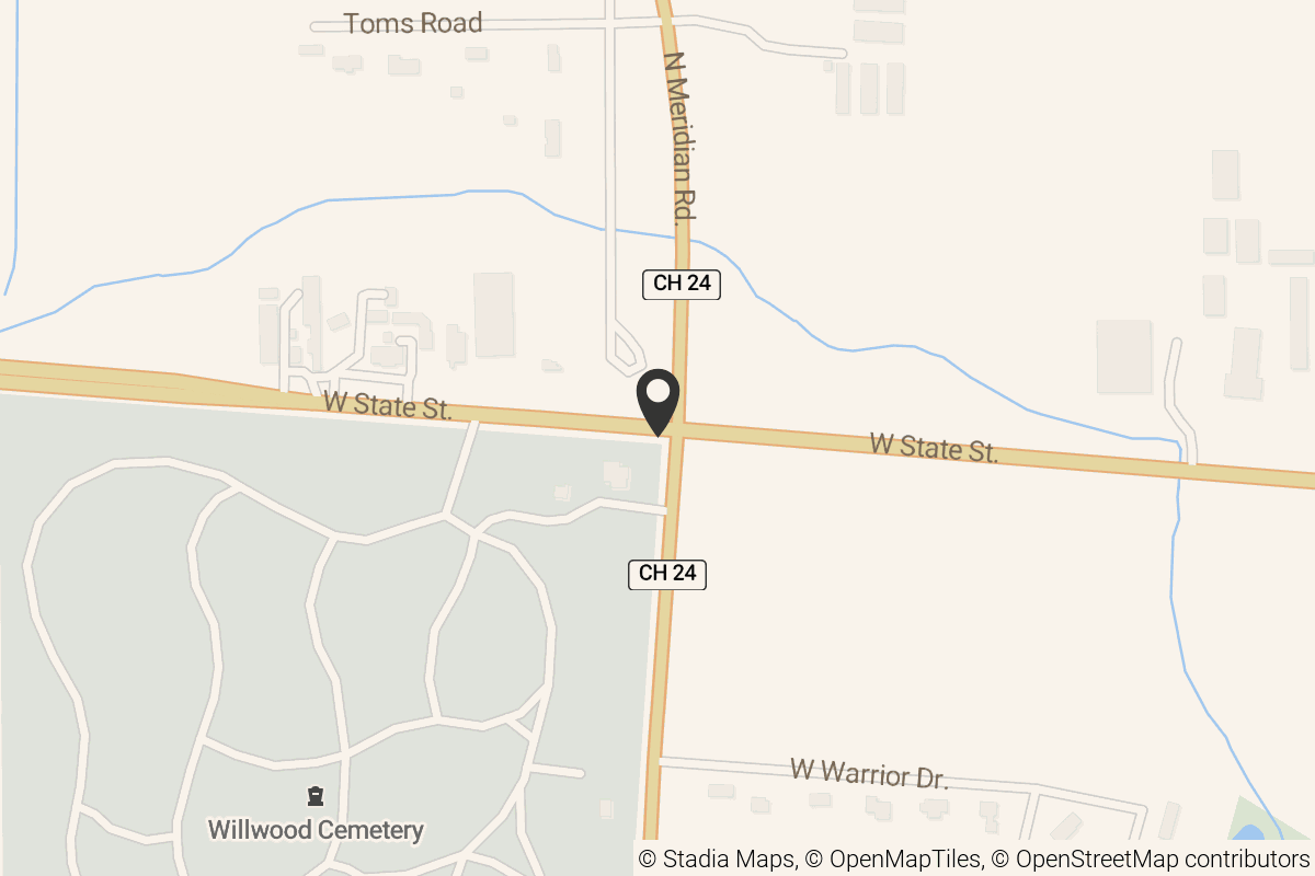 Map with location marker