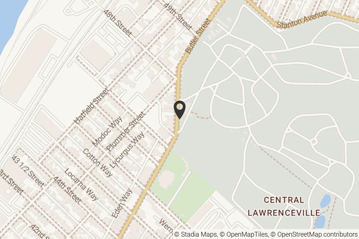 Map with location marker