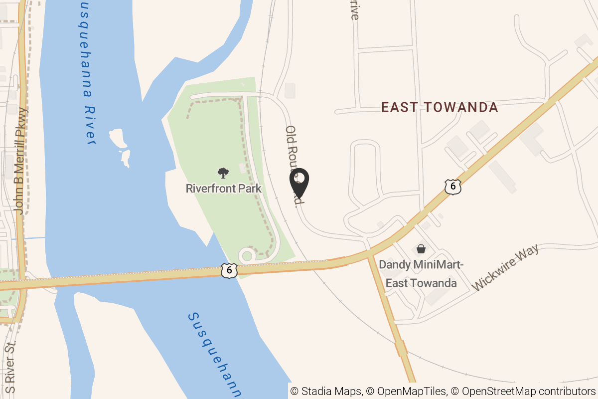 Map with location marker