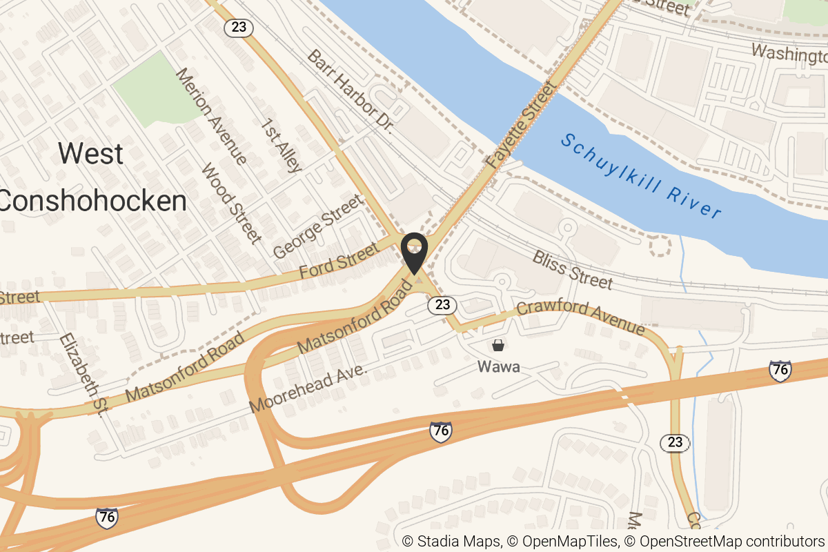 Map with location marker