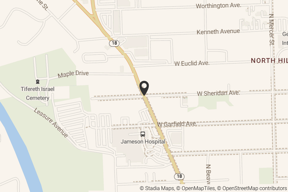 Map with location marker