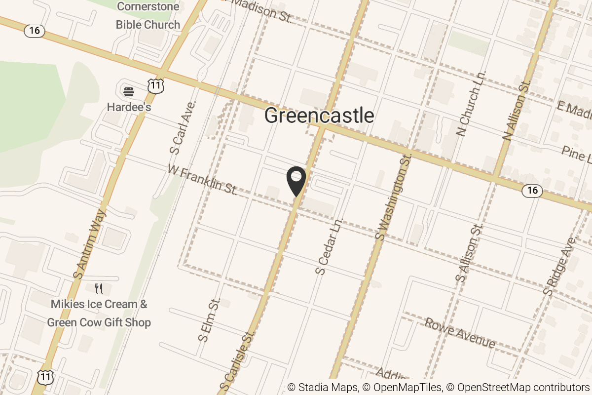 Map with location marker