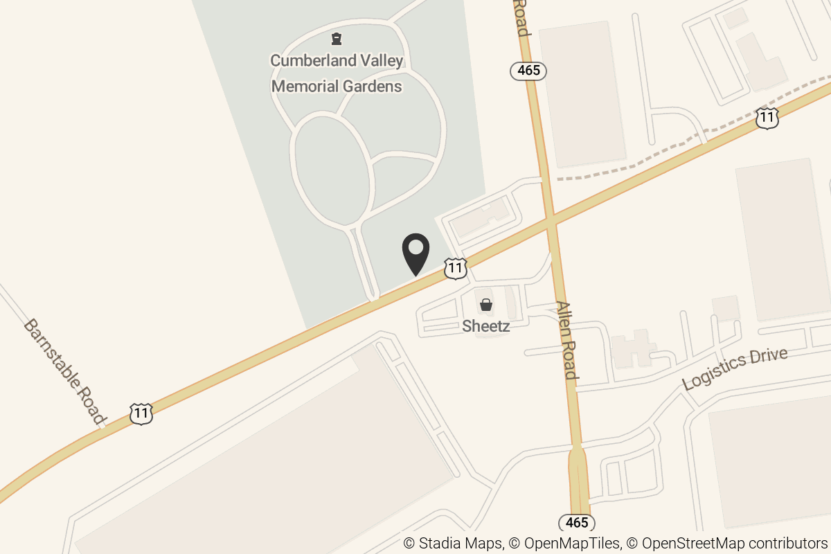 Map with location marker