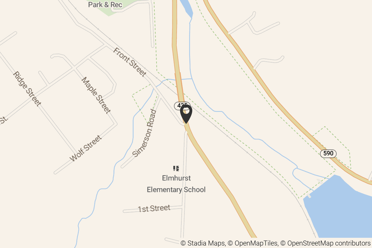 Map with location marker