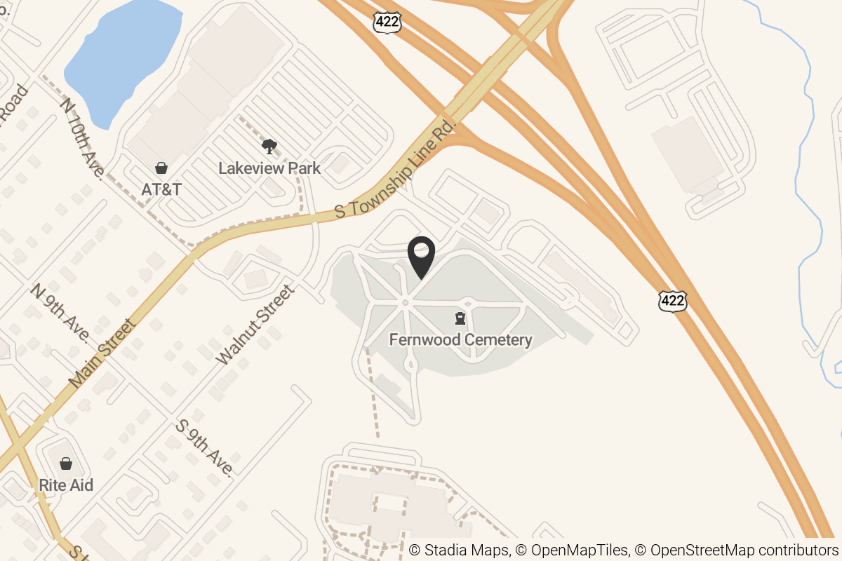 Map with location marker