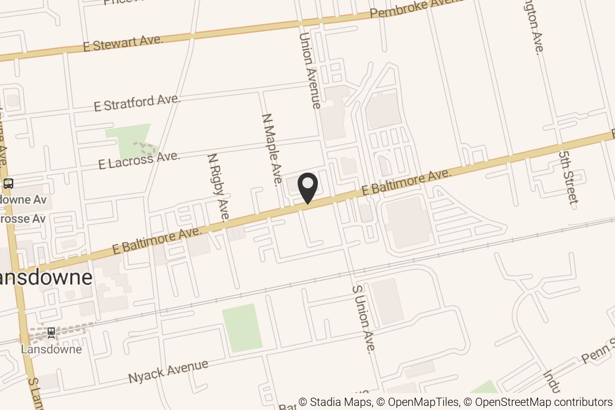 Map with location marker