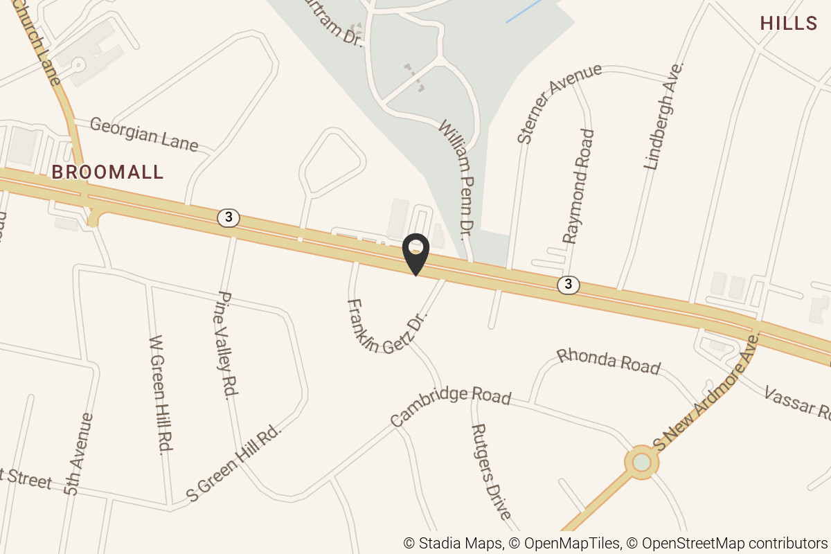 Map with location marker