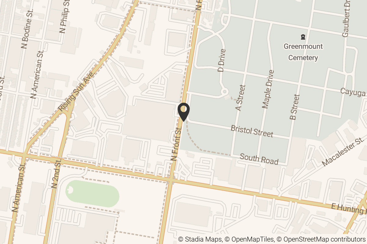 Map with location marker