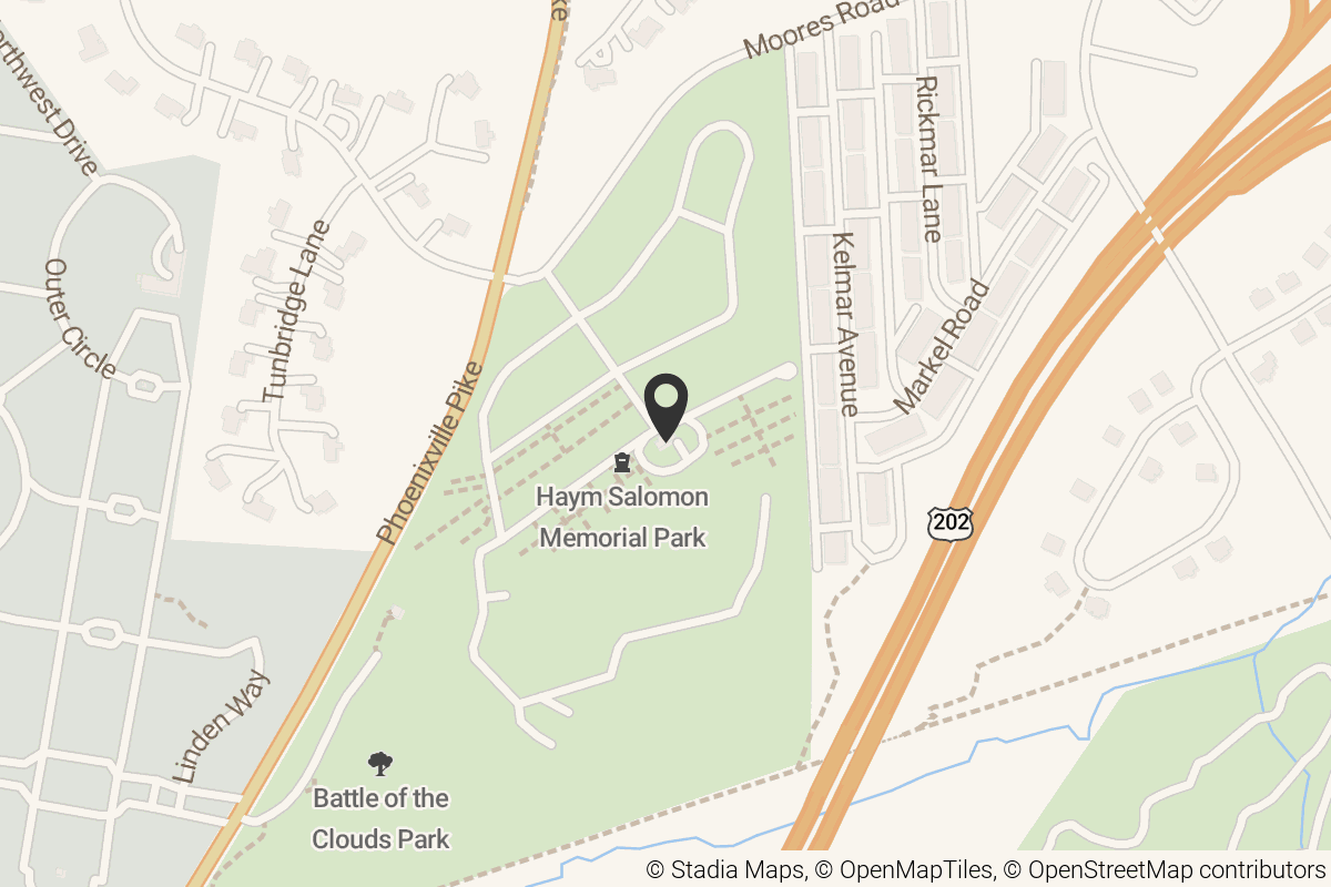 Map with location marker