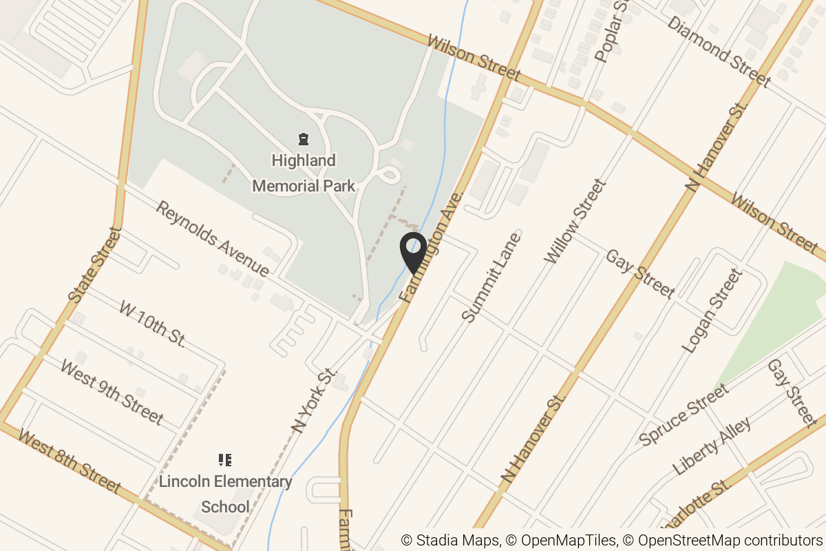 Map with location marker