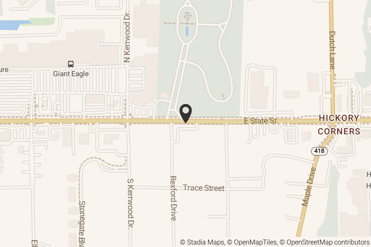 Map with location marker