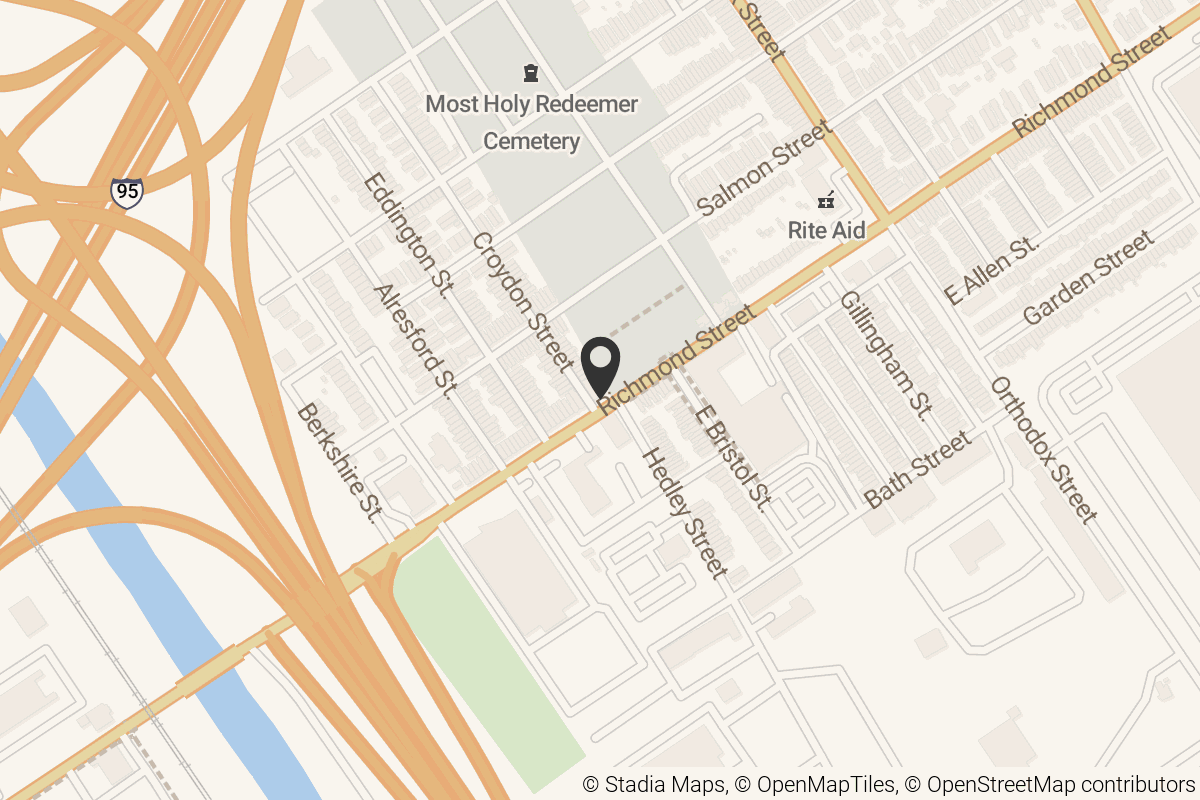 Map with location marker