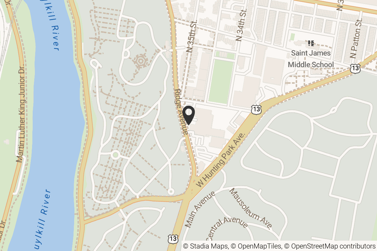 Map with location marker