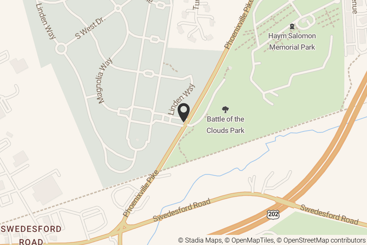 Map with location marker