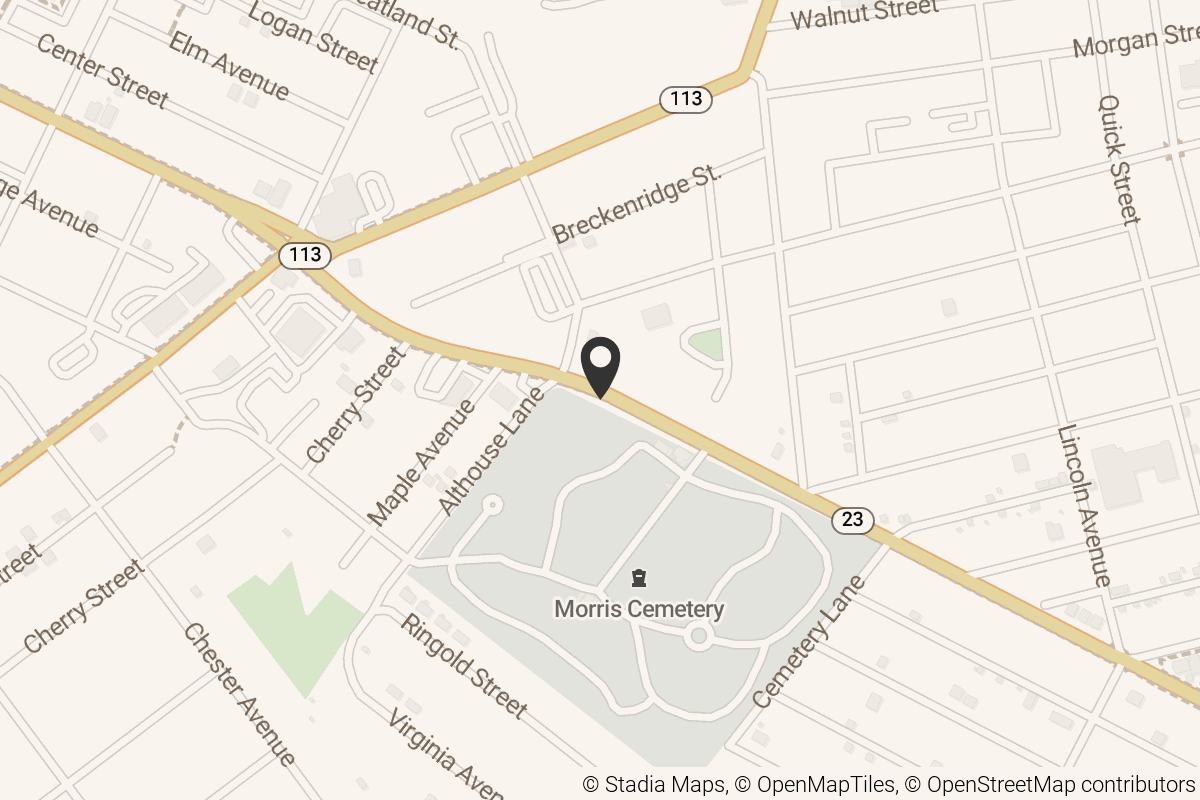 Map with location marker