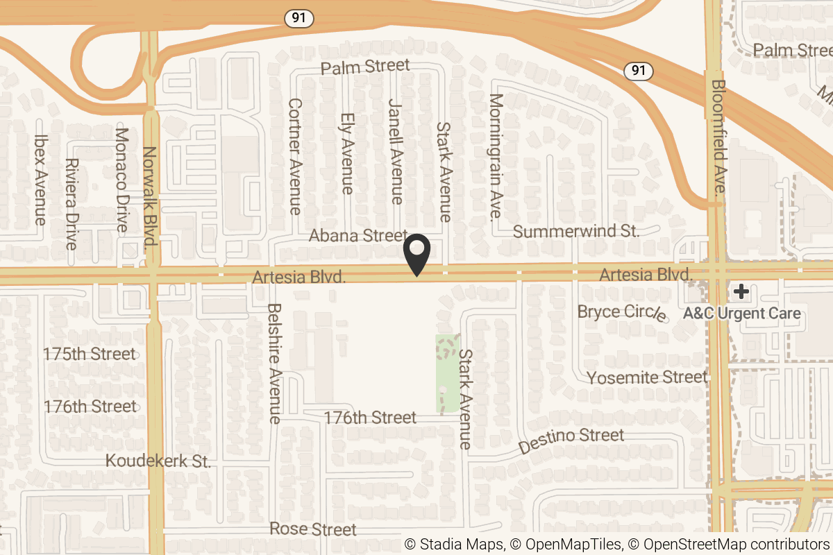 Map with location marker