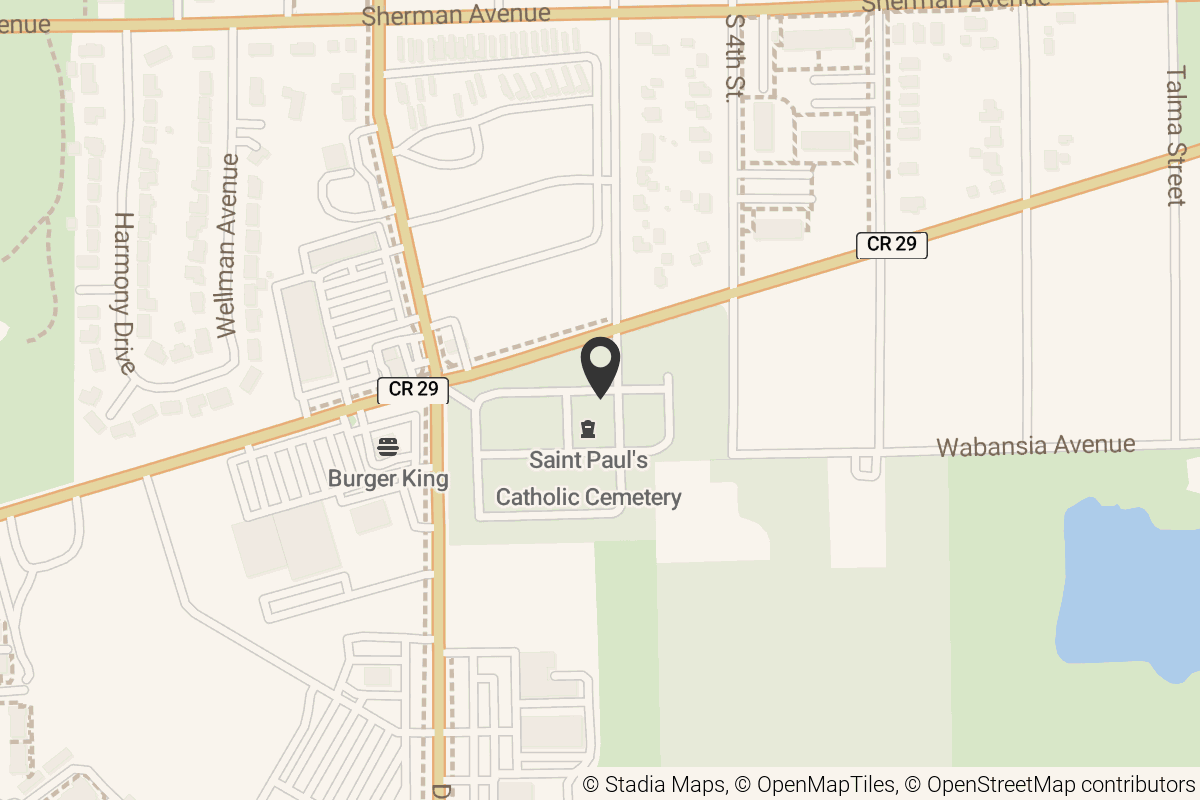 Map with location marker