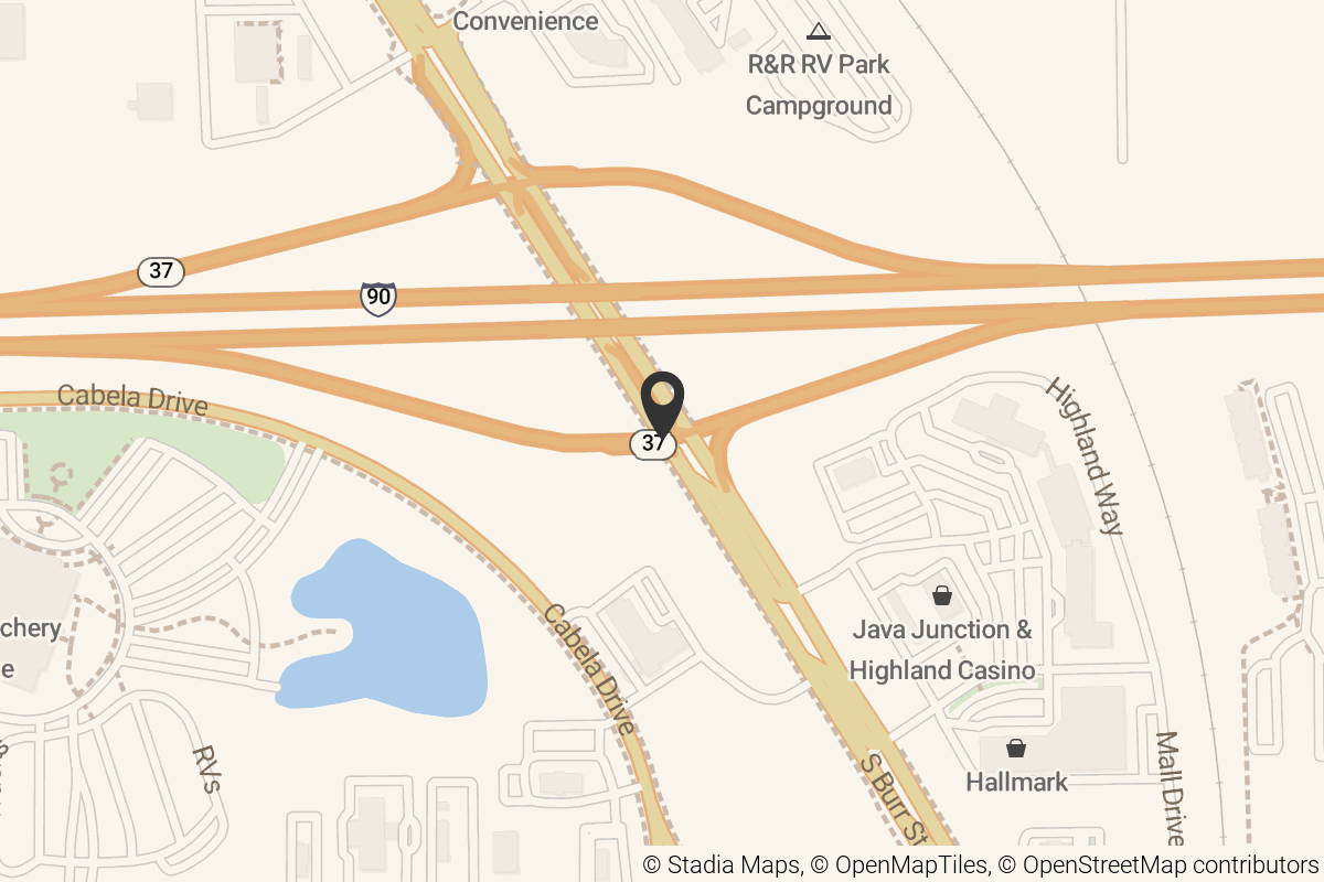 Map with location marker