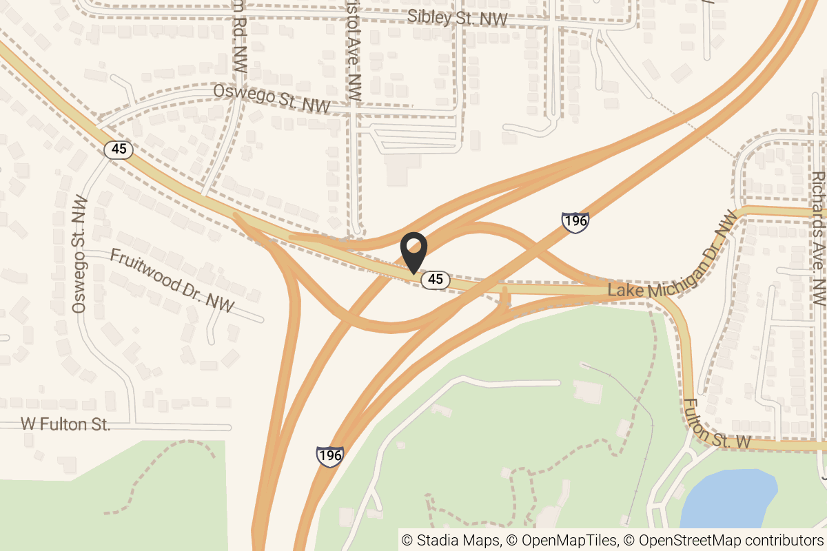 Map with location marker