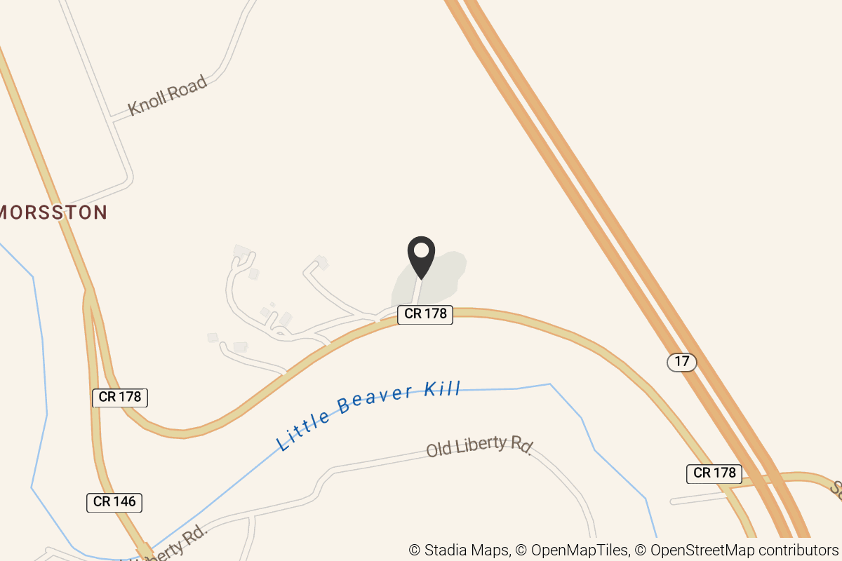 Map with location marker