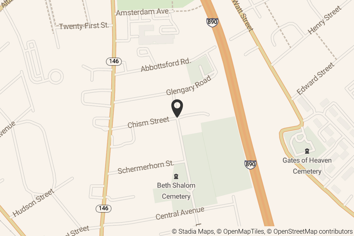 Map with location marker