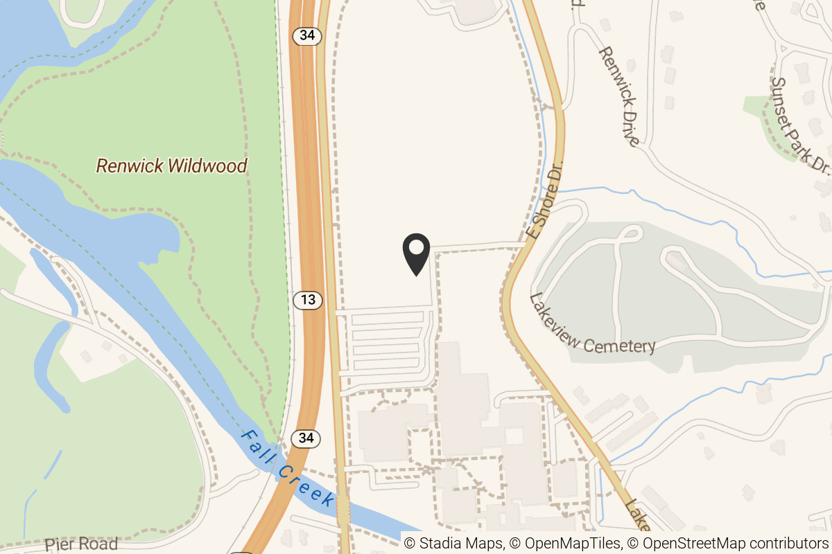 Map with location marker