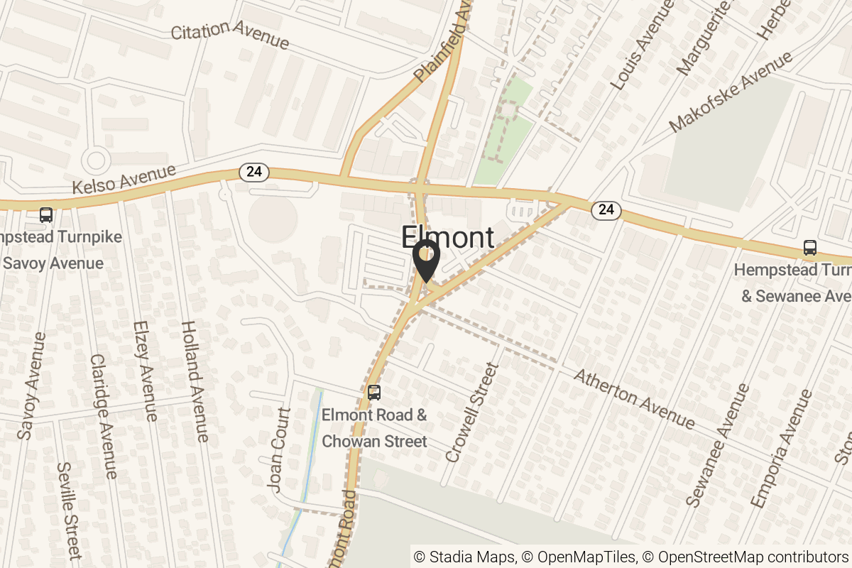 Map with location marker