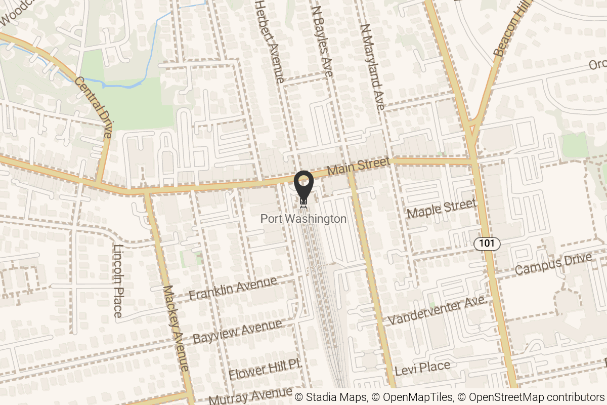 Map with location marker