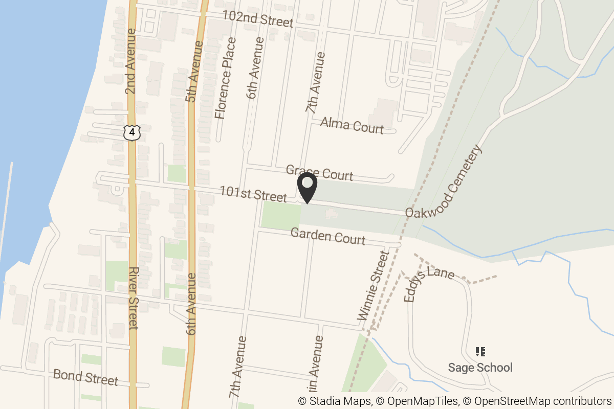 Map with location marker