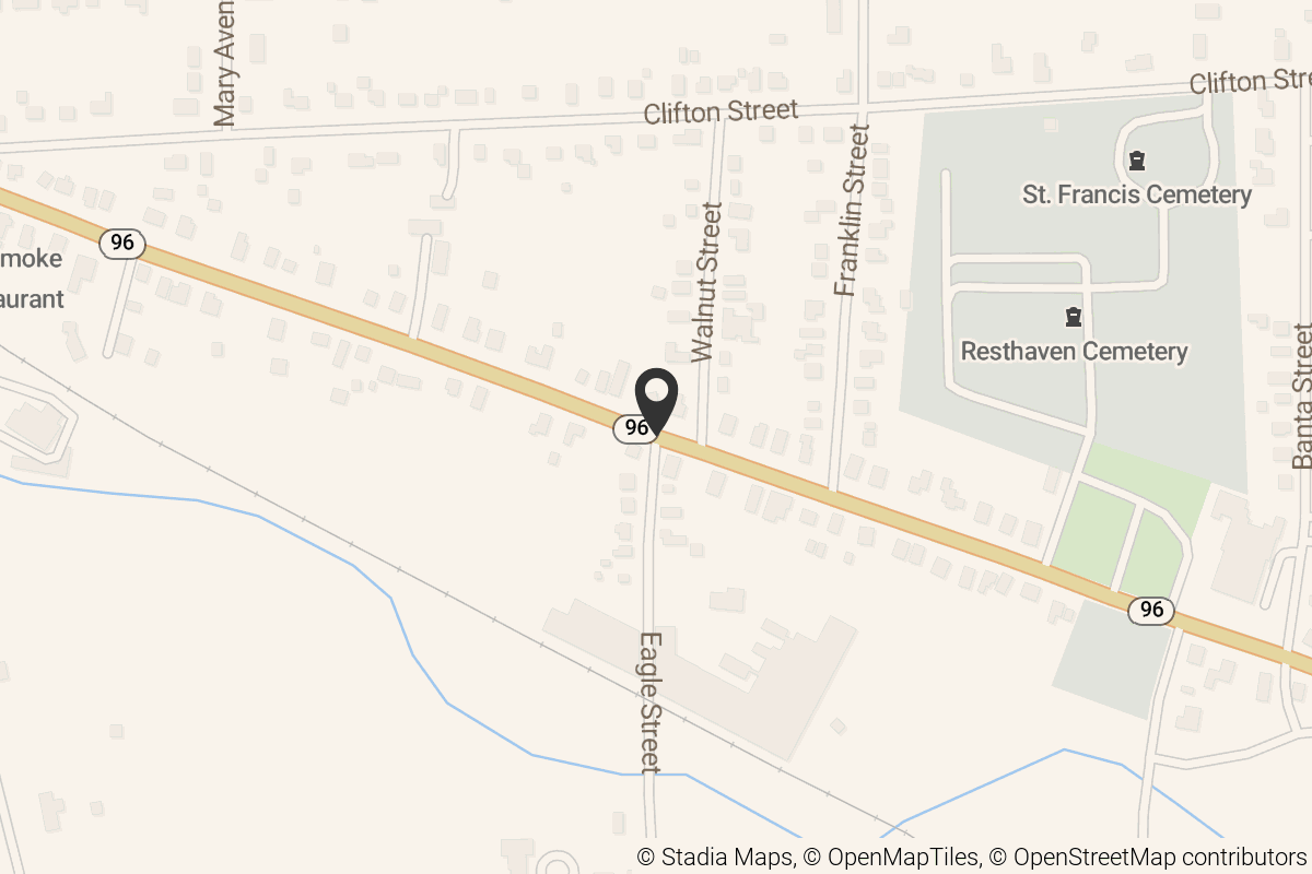 Map with location marker