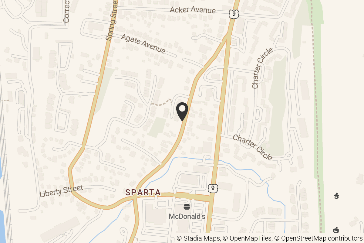 Map with location marker