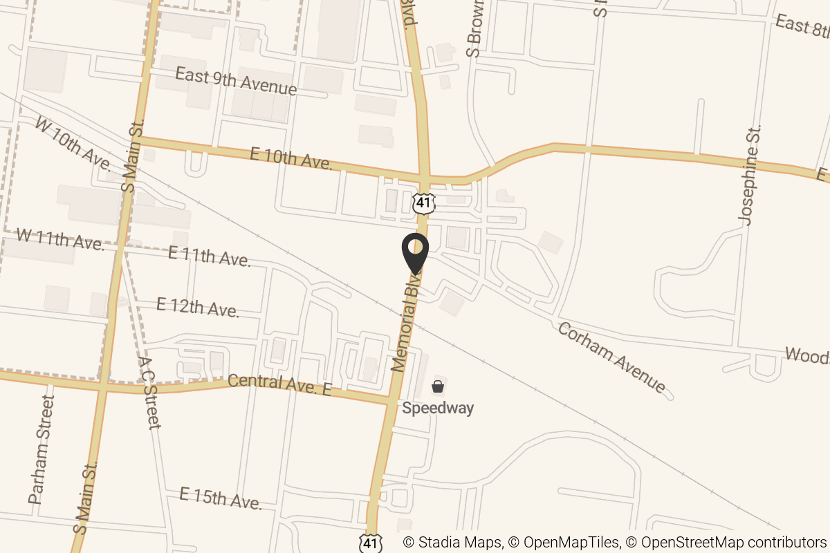 Map with location marker