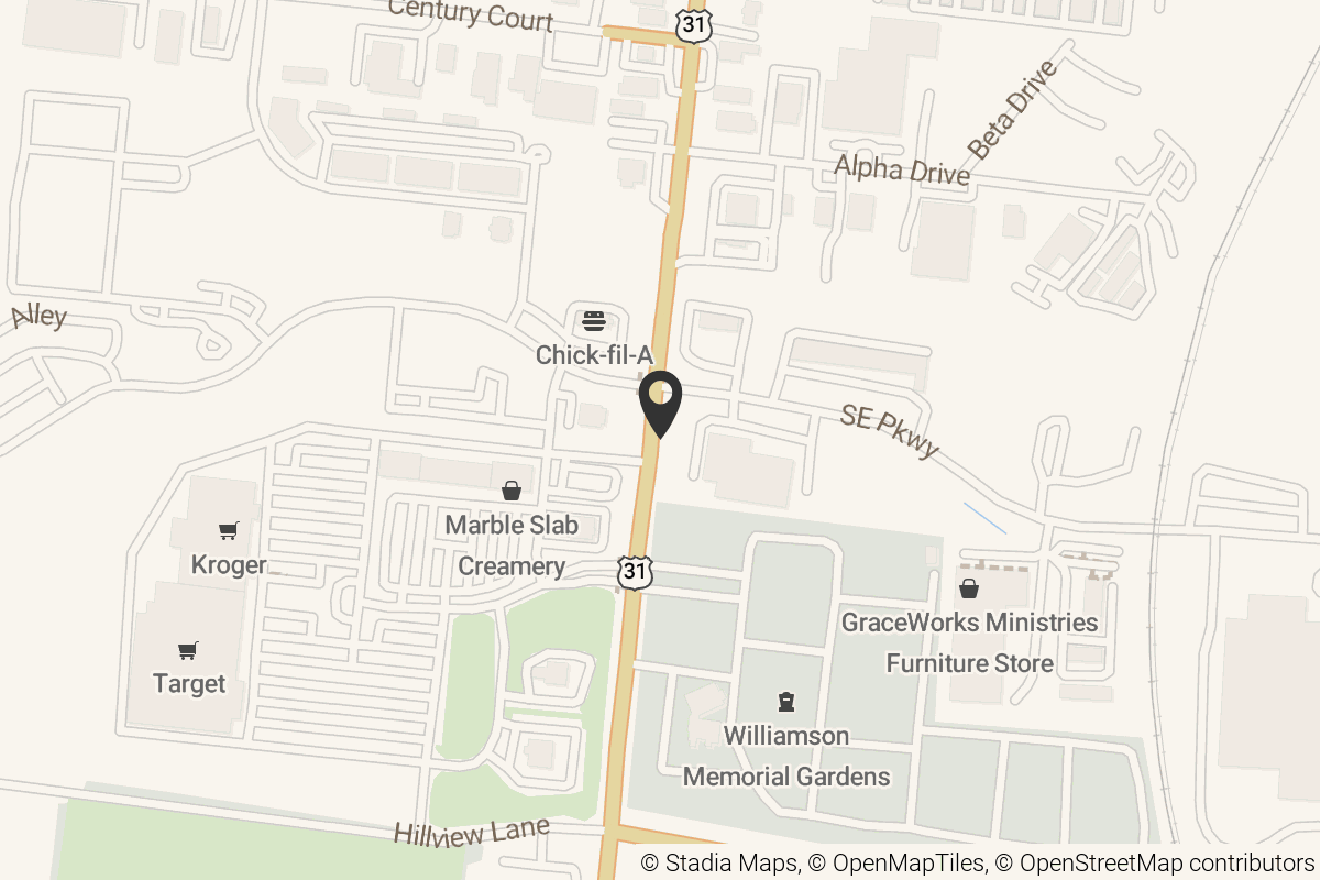 Map with location marker