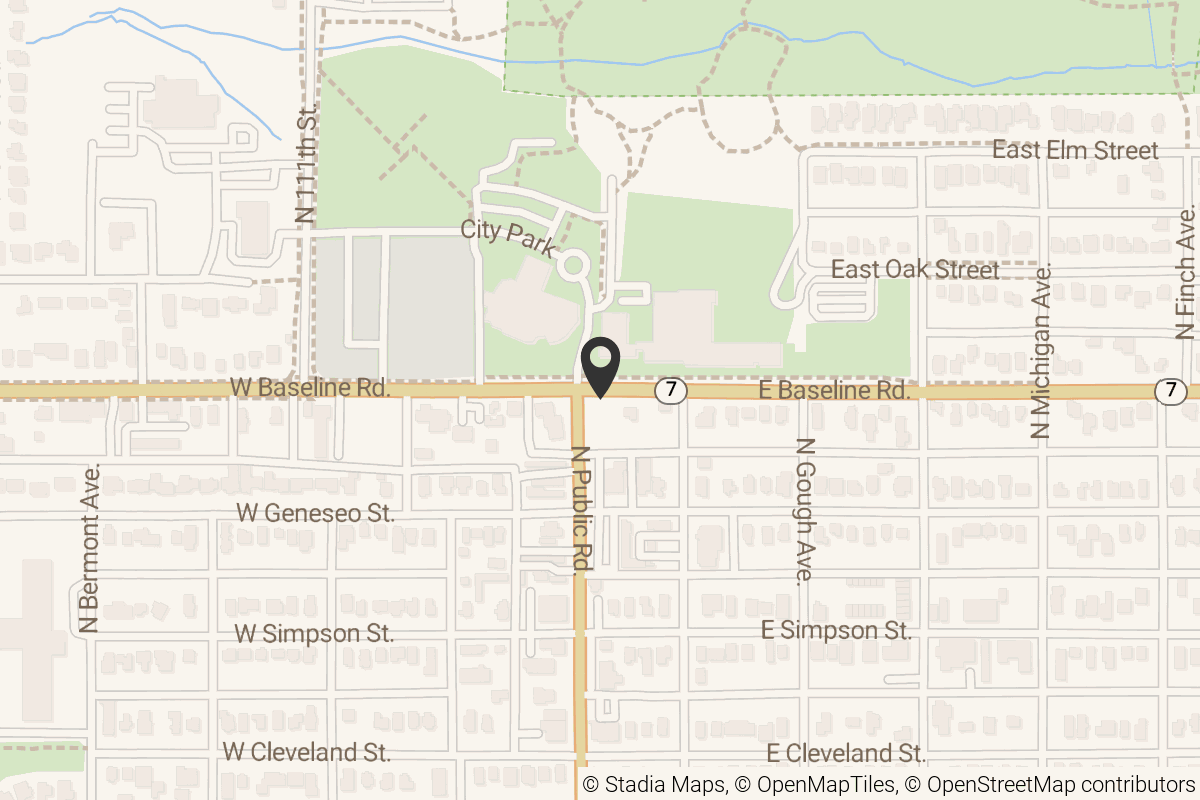 Map with location marker