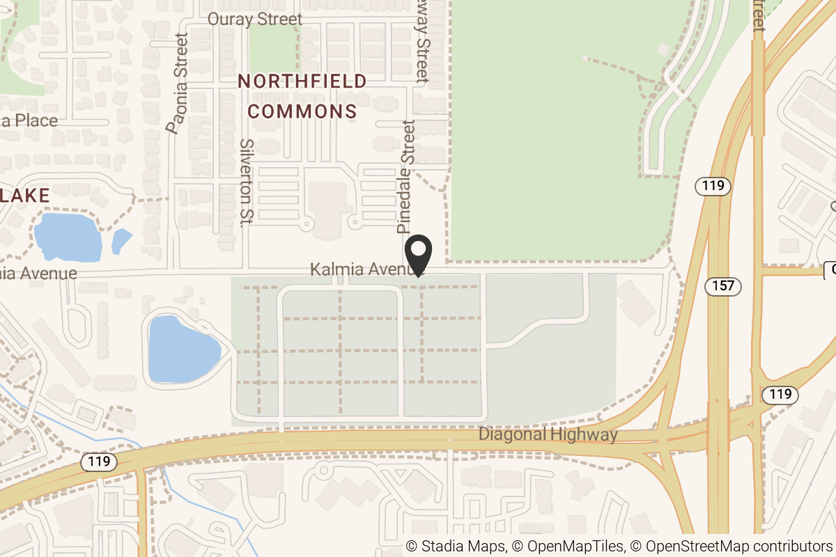 Map with location marker