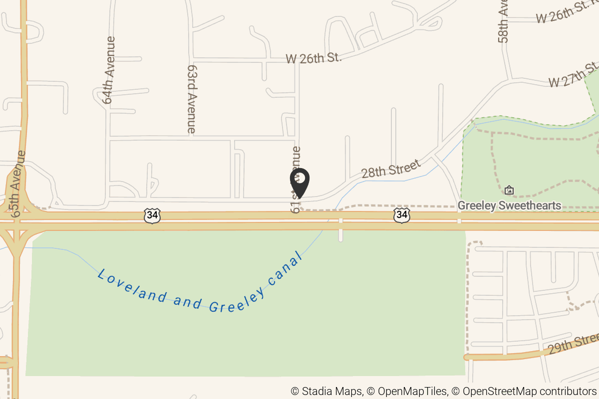 Map with location marker