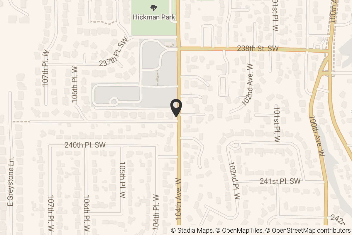 Map with location marker