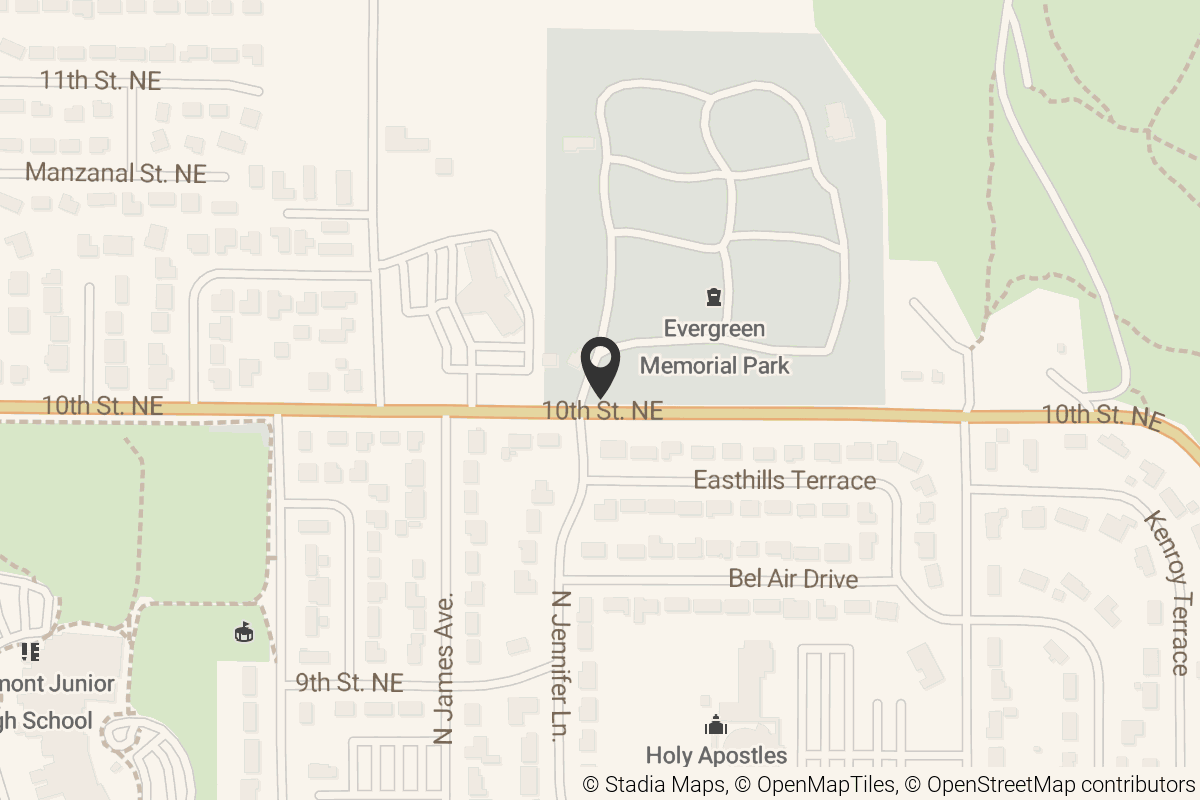 Map with location marker