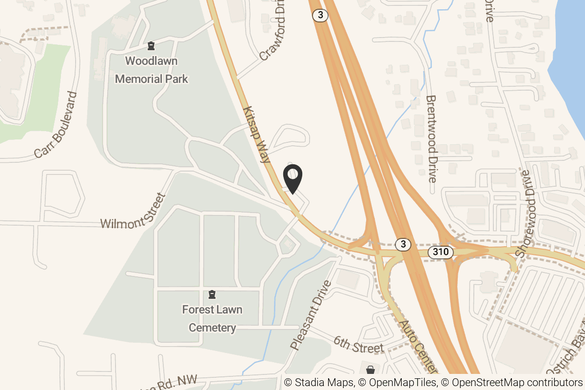 Map with location marker