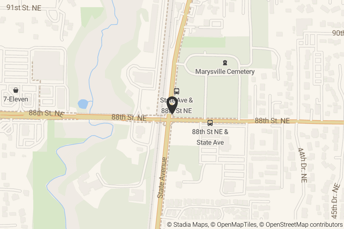 Map with location marker