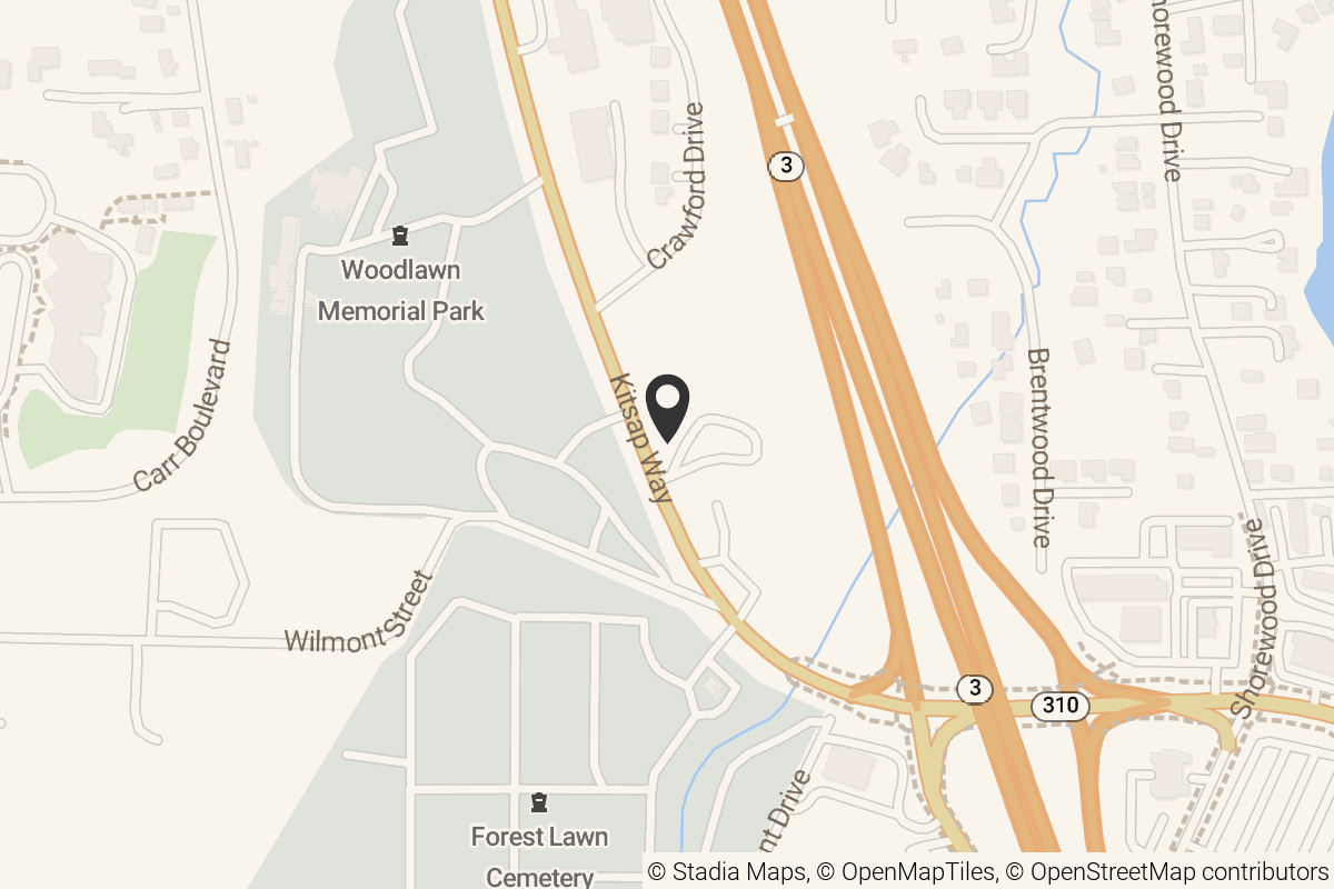 Map with location marker