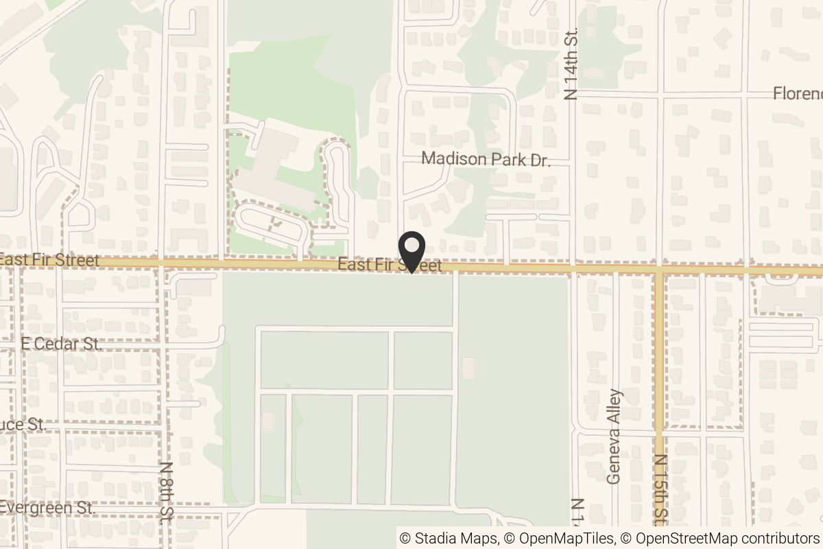 Map with location marker