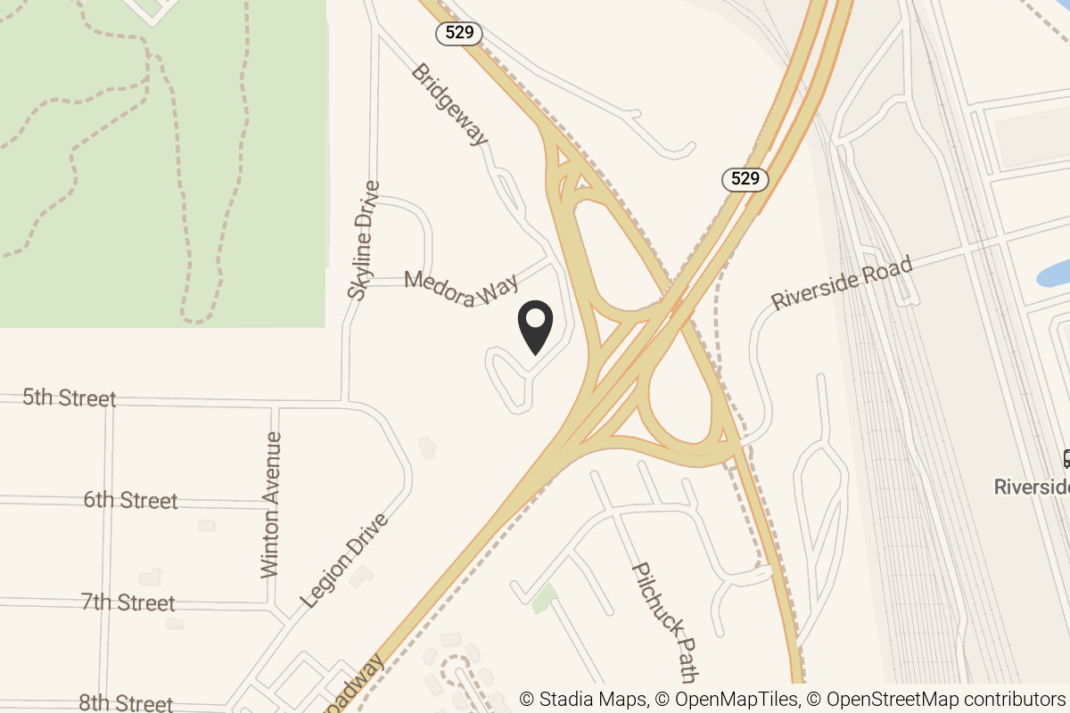 Map with location marker