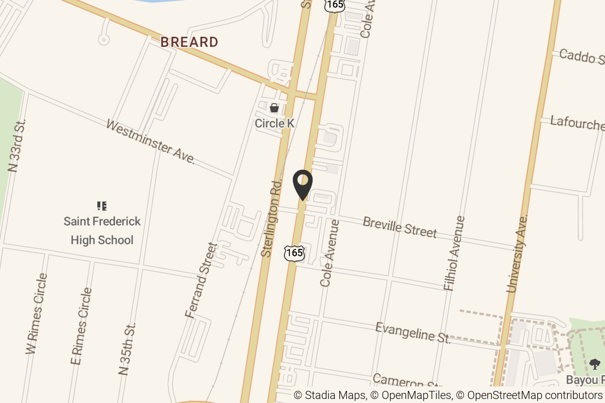 Map with location marker