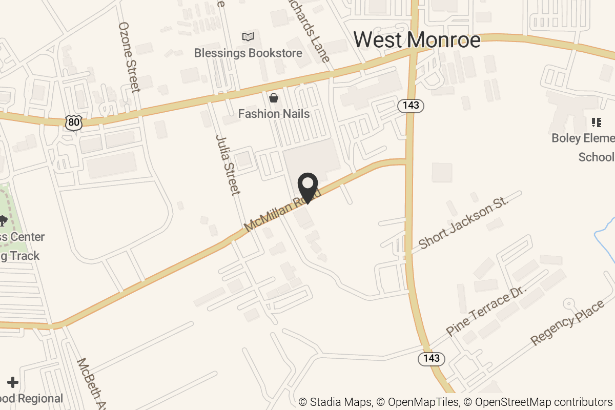 Map with location marker