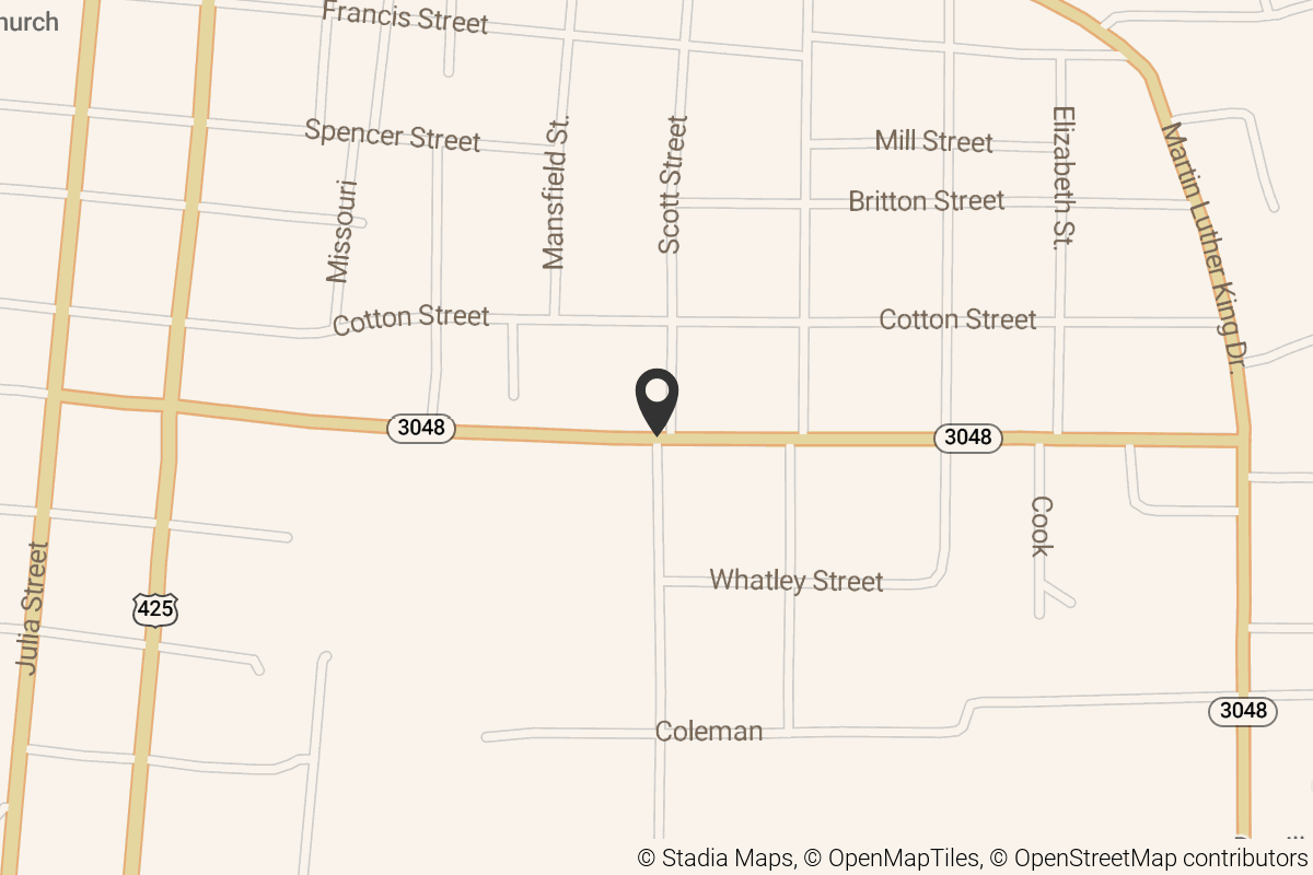 Map with location marker